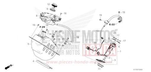 RESERVOIR A CARBURANT WW125SS de 2025